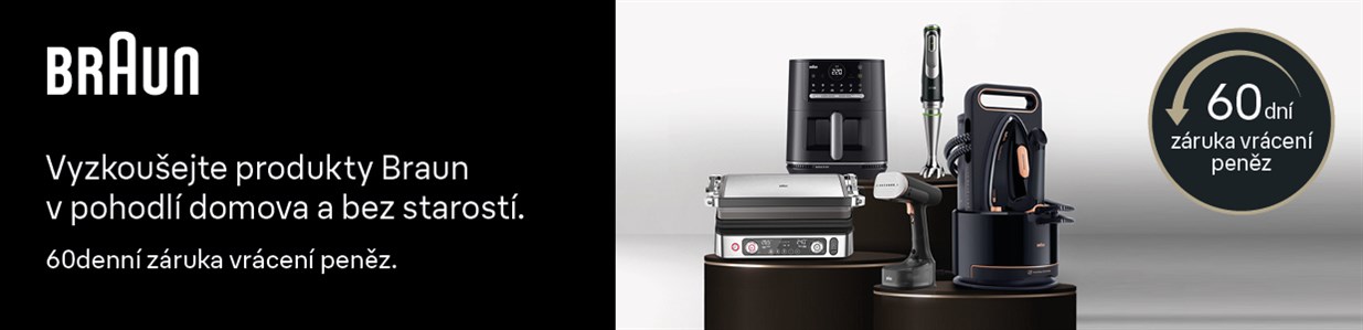 60 dní garance vrácení na domácí spotřebiče Braun